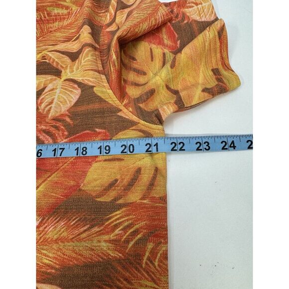 NWT Robert Graham PARADISE GARAGE S/S Zip Polo Shirt Orange Medium $138 - Picture 8 of 10